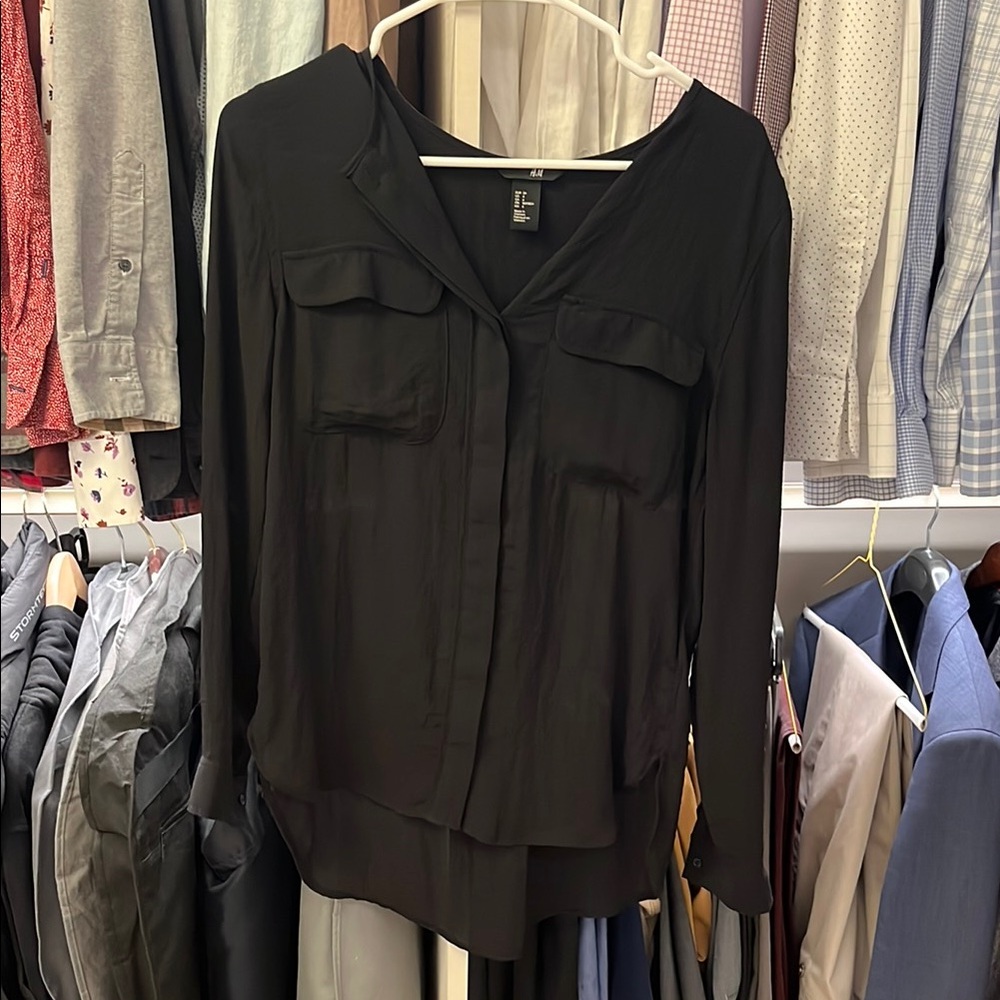 Elegant Black Women's Top